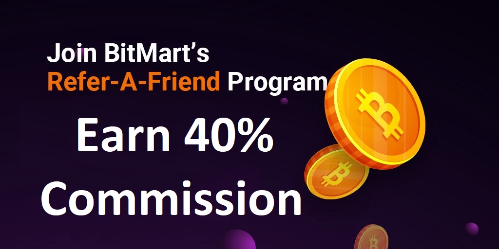 Bonus für BitMart-Freunde einladen – 40 % Provision