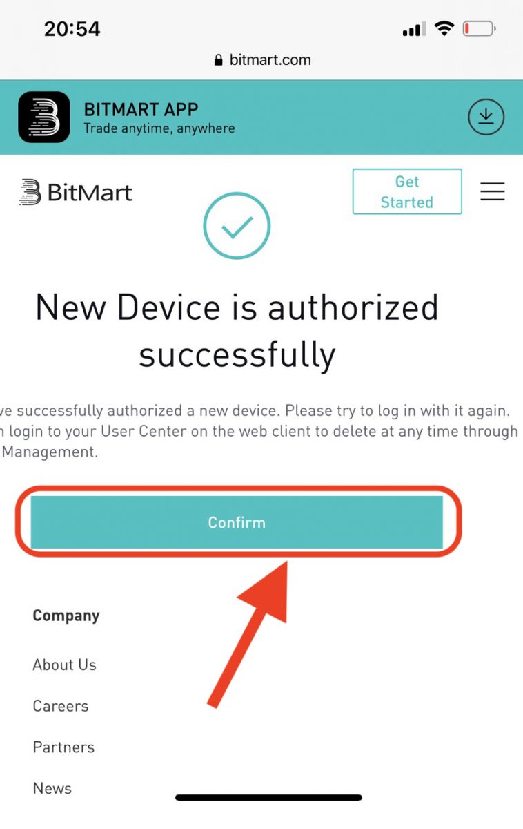 Come accedere al broker BitMart