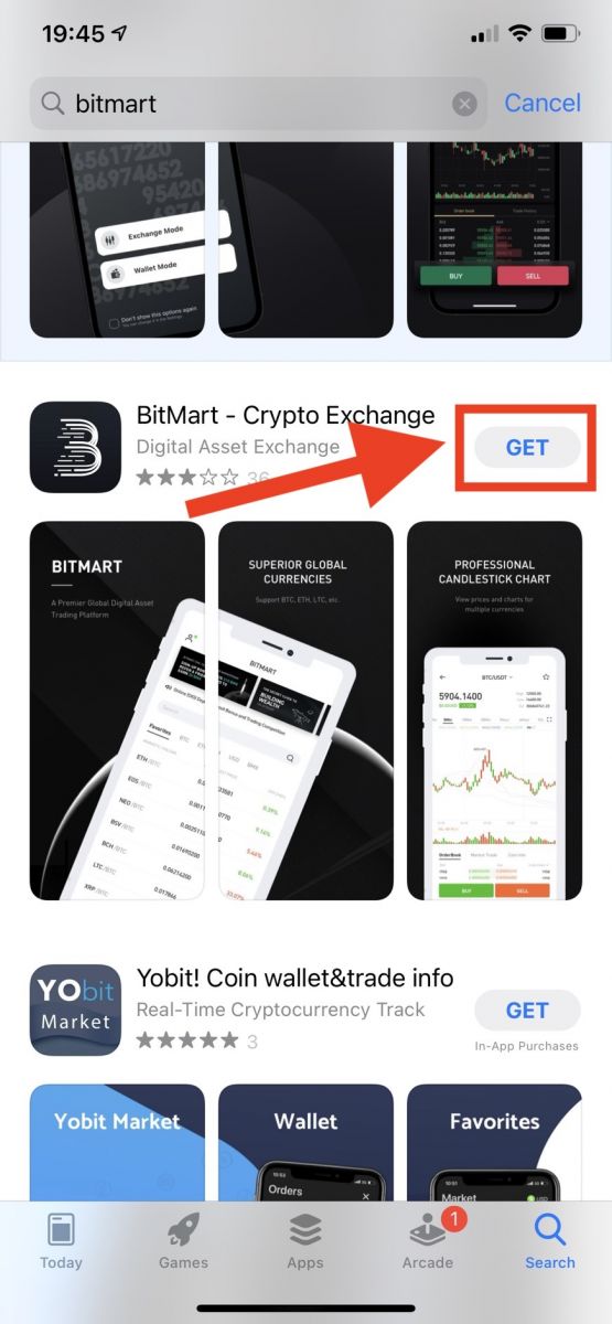 So melden Sie sich bei BitMart an und ab