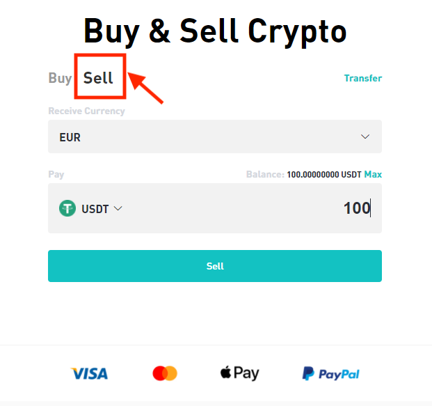 Come vendere monete con Simplex in BitMart